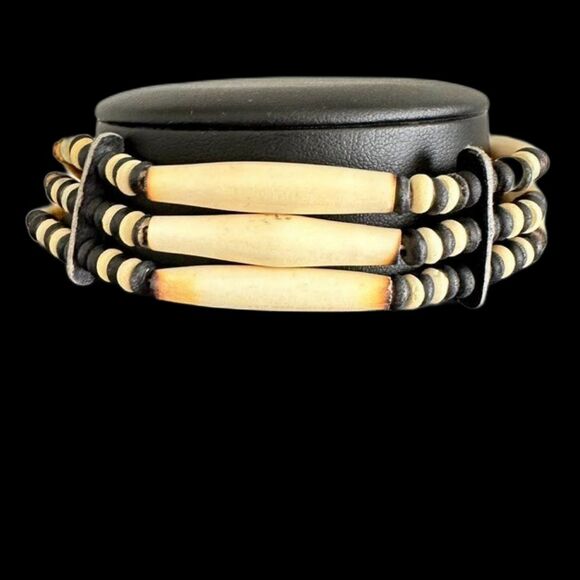 Handmade Traditional Hairpipe Tribal Native American Choker Bead Necklace - Picture 1 of 4